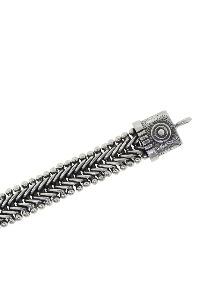 Tabra Connector Bracelet Chain-Silver V-Mesh CBR02