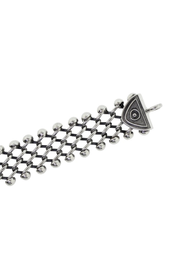 Tabra Connector Bracelet Chain-Silver Narrow Open Link CBR37