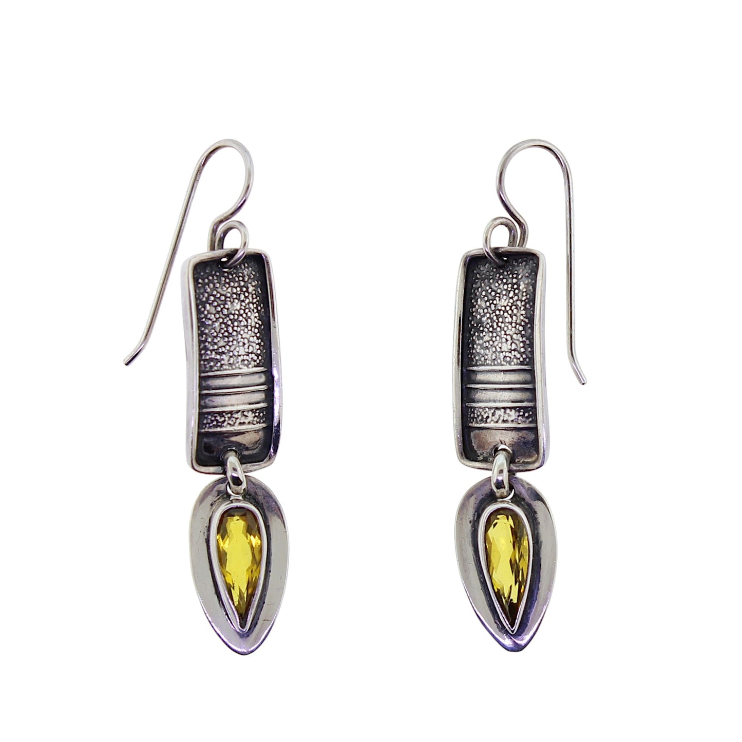 Tabra Citrine Sterling Silver Wire Earrings