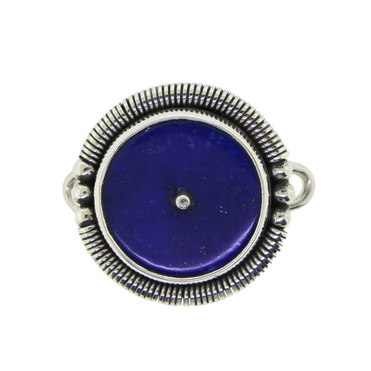 Tabra Lapis Lazuli Round Coil Charm