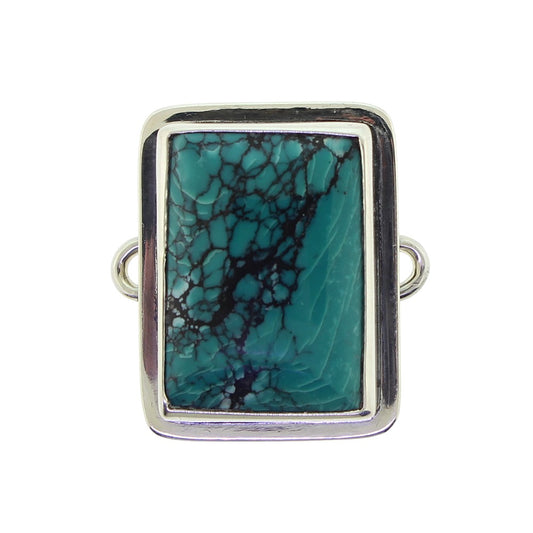 Tabra Turquoise Rectangle Charm