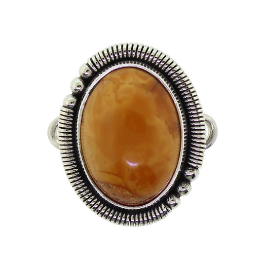 Tabra Amber Butterscotch Coil Charm