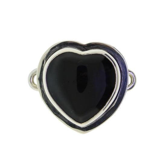 Tabra Onyx Small Heart Charm