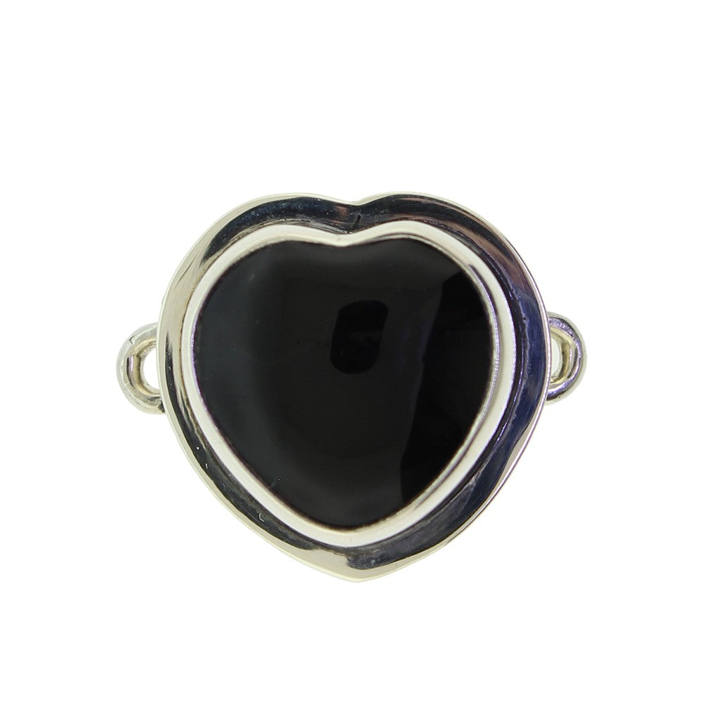 Tabra Onyx Heart Charm