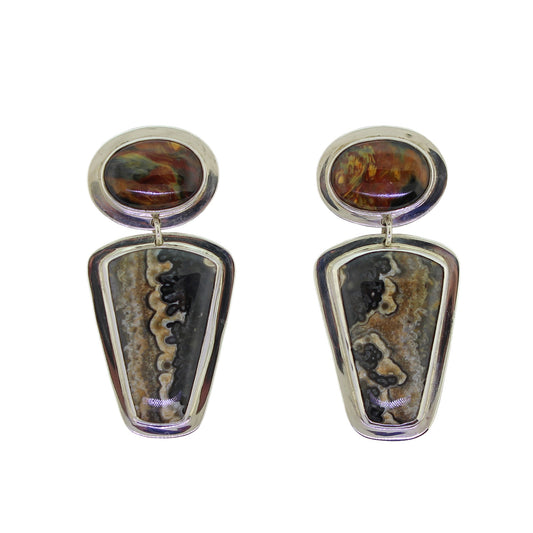 Tabra Pietersite Agate Earrings