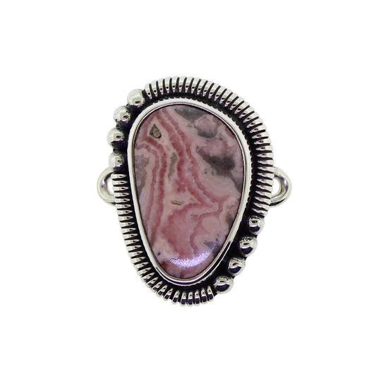 Tabra Rhodochrosite Coil Bezel Charm