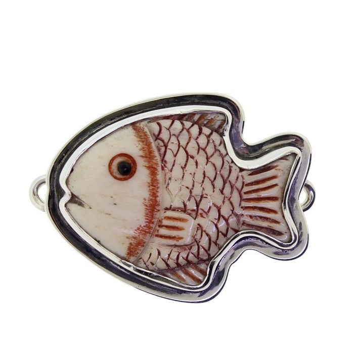 Tabra Bone Fish Charm Large