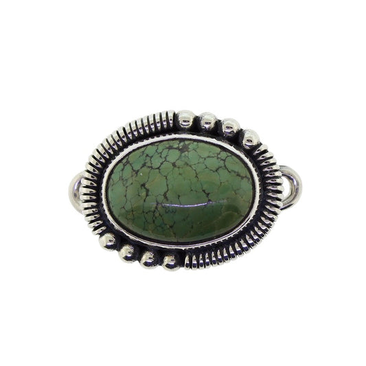 Tabra Turquoise Coil Bezel Charm