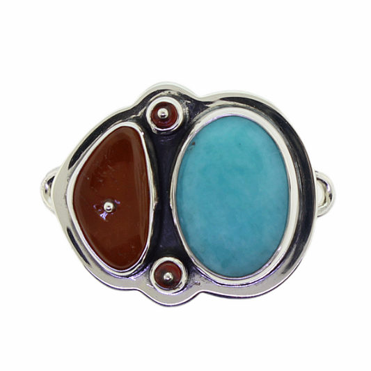 Tabra Turquoise Amber Charm