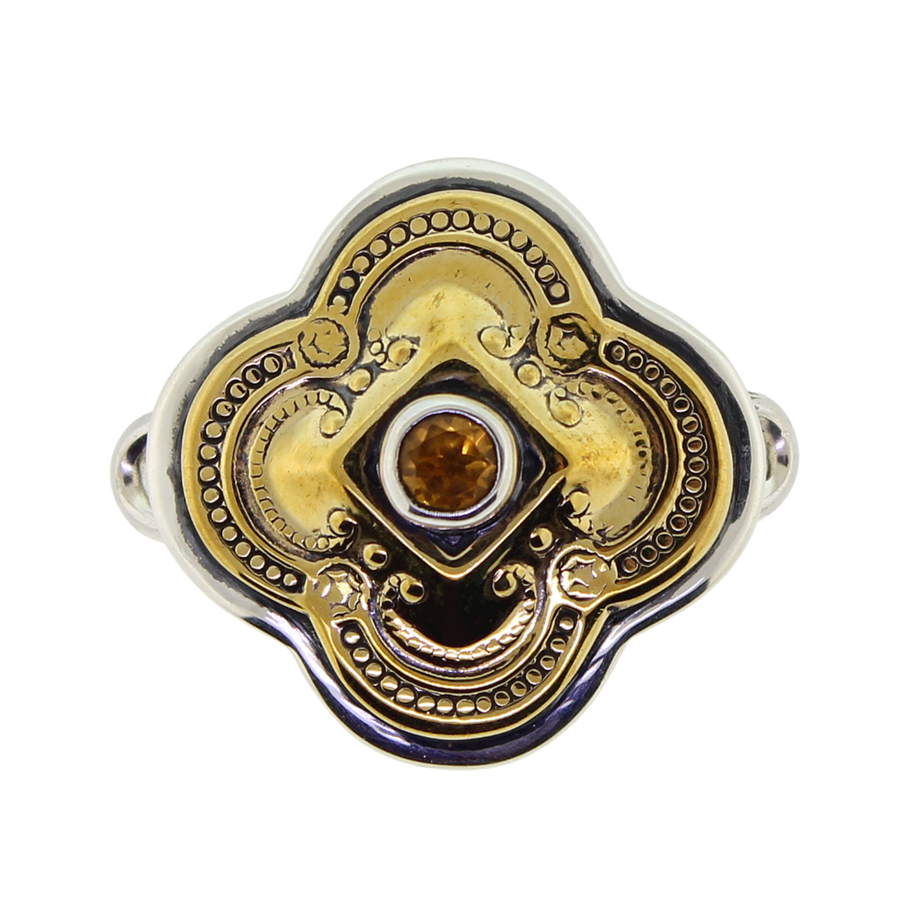 Tabra Bronze Baroque Citrine Charm