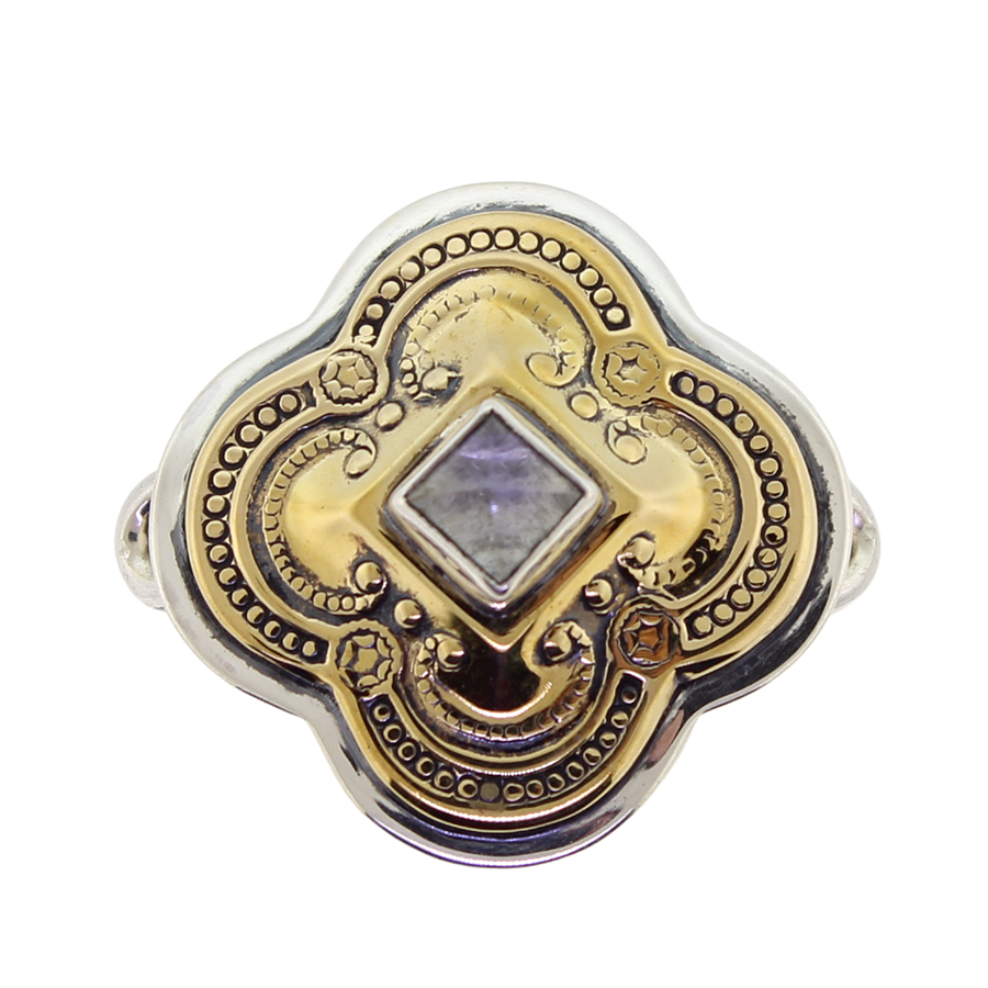 Tabra Bronze Baroque  Moonstone Charm