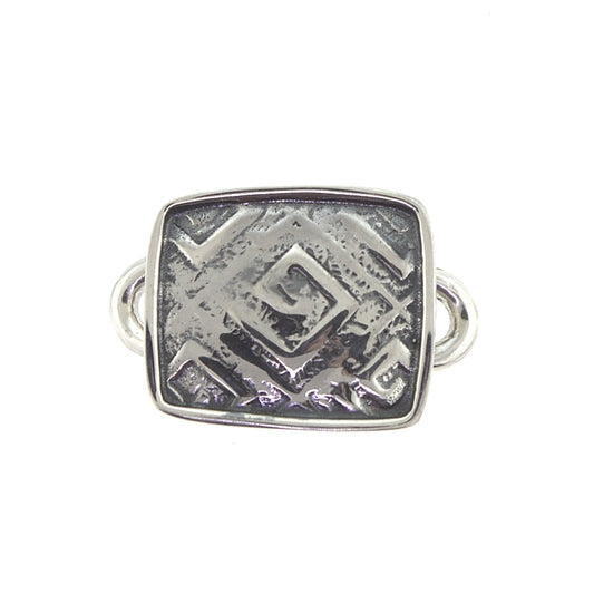 Tabra Sterling Silver Greek Key Charm