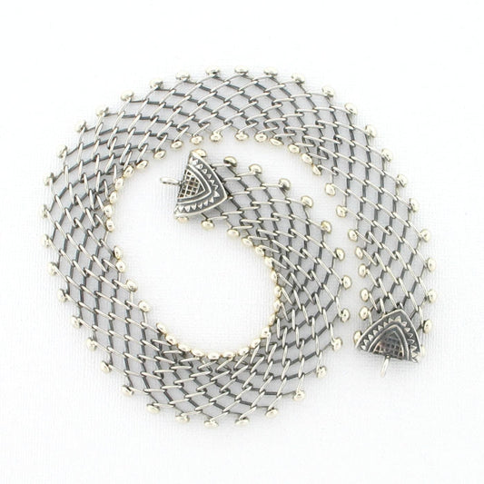 Tabra Sterling Silver Necklace Connector Chain Open Weave