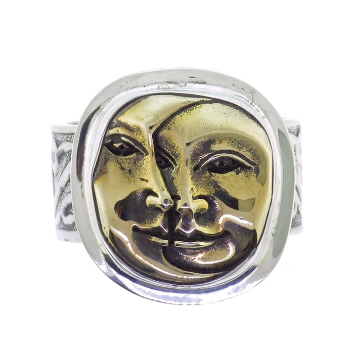 Tabra Bronze Moon and Sun Ring