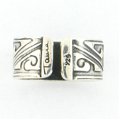 Tabra Sterling Embossed Band Ring