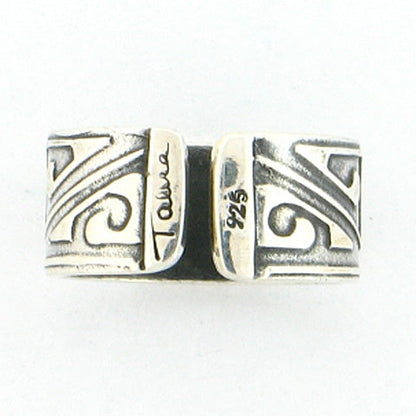 Tabra Sterling Embossed Band Ring