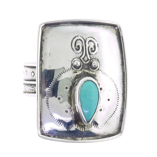 Tabra Turquoise Cuff Ring