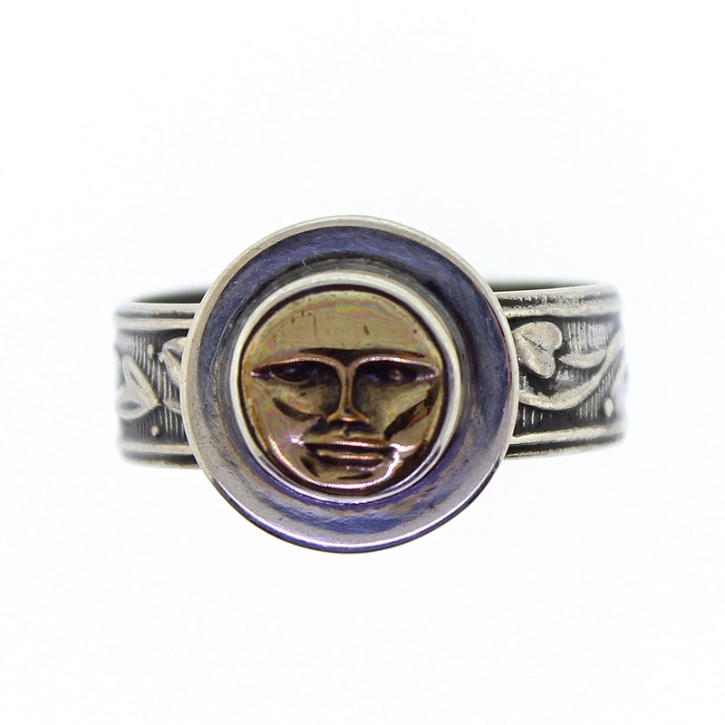 Tabra Bronze Moon God Ring Small